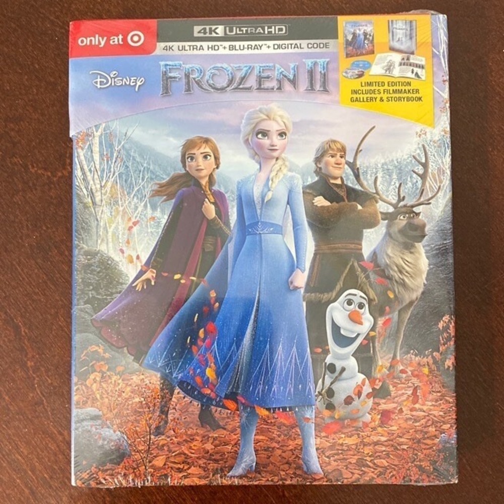 Disney Frozen II 4K Ultra HD Blu-ray Target Exclusive Storybook New Sealed Set
